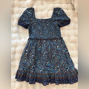 Vineyard Vines Navy Floral Kids Dress